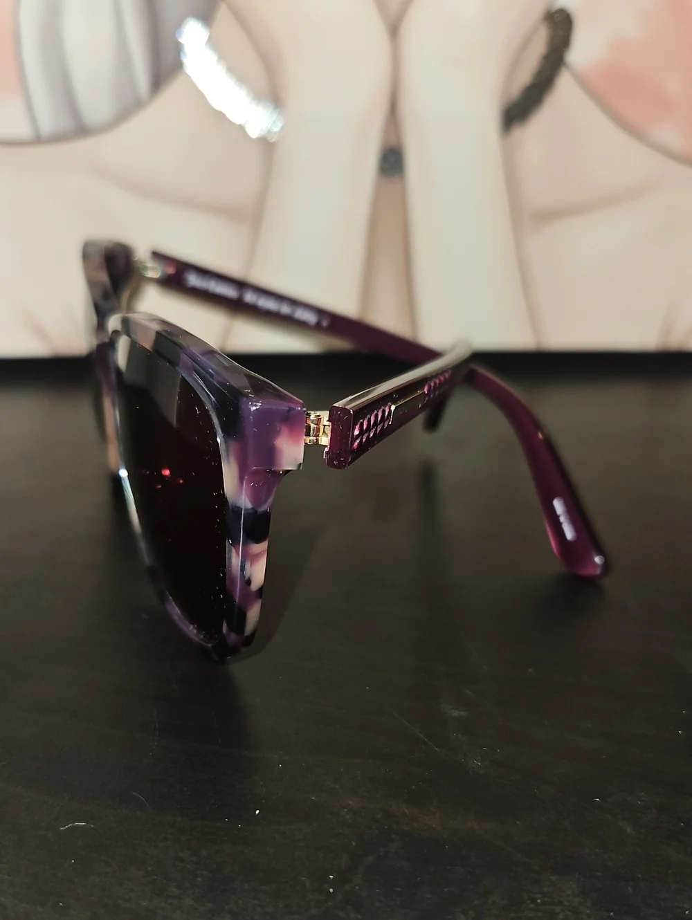Juicy Couture Cat Eye Sunglasses Pink Tortoise Gradient Lenses NWOT